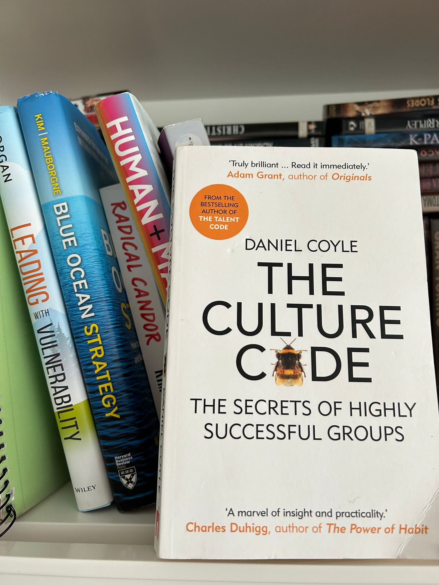 Cover of the book The Culture Code by Daniel Coyle on the secrets of highly successful teams