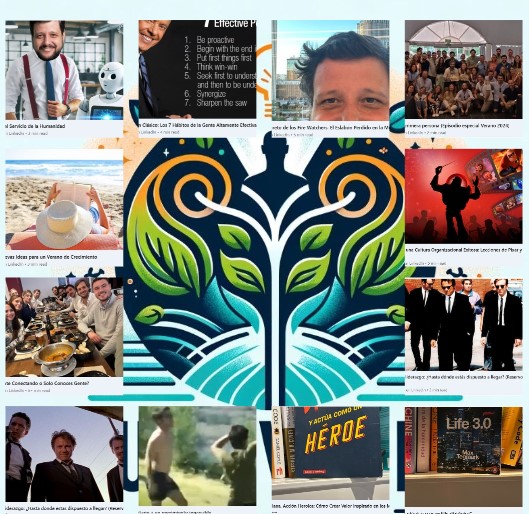 Mosaic of chapters on culture and trust surrounding the Cultivating Talent newsletter logo