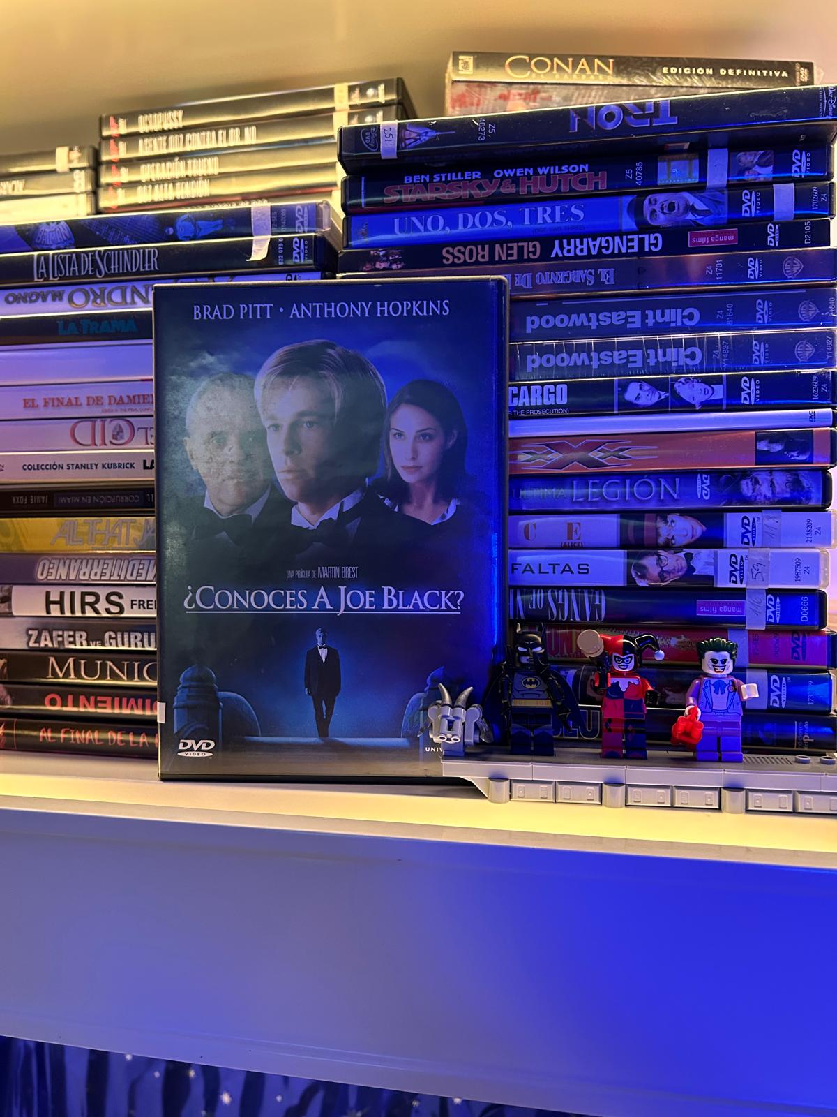 DVD cover of the film Meet Joe Black with Brad Pitt and Anthony Hopkins