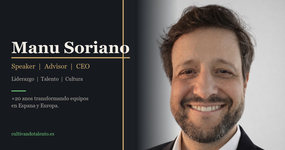 Manu Soriano — Speaker and Advisor
